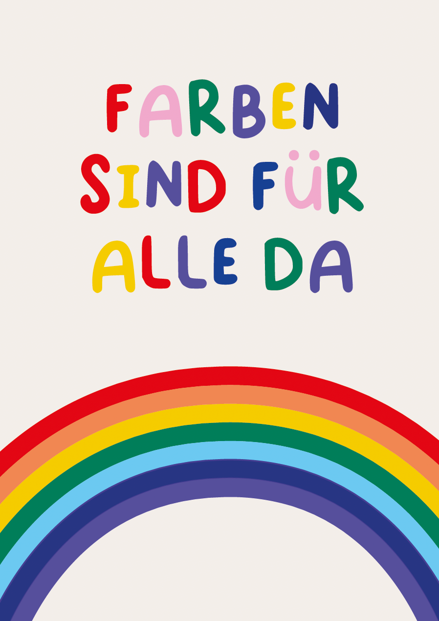 Kinder Affirmationskarte "Farben"