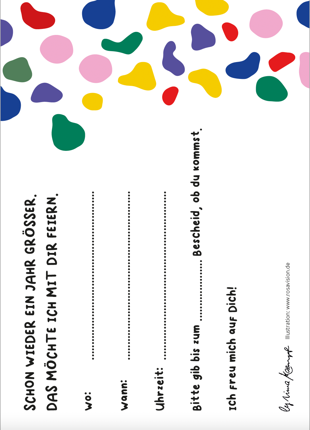 Einladungskarte Kindergeburtstag