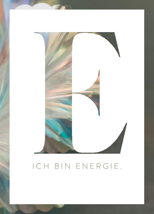 Poster `E - Ich bin Energie`